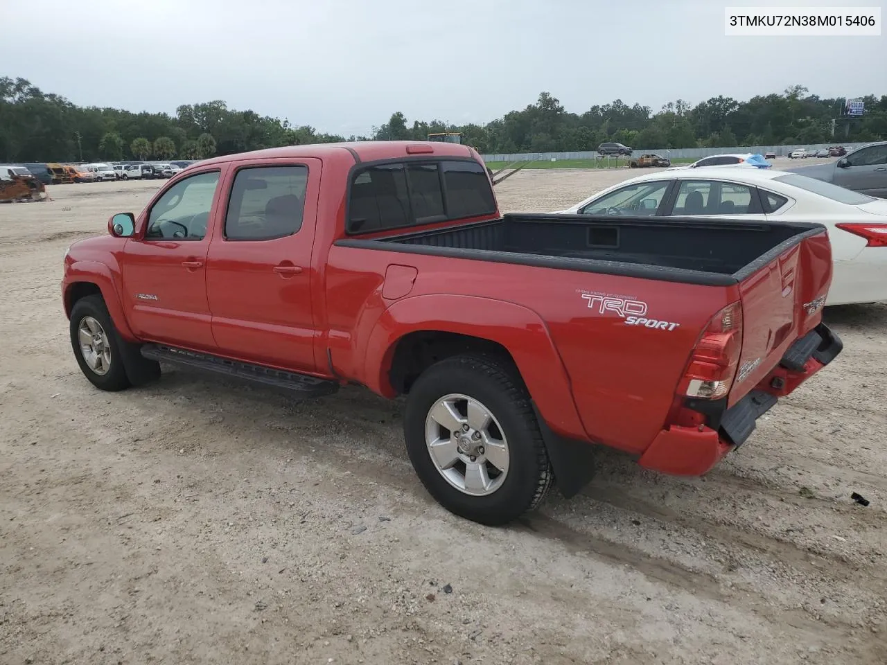 2008 Toyota Tacoma Double Cab Prerunner Long Bed VIN: 3TMKU72N38M015406 Lot: 71247094