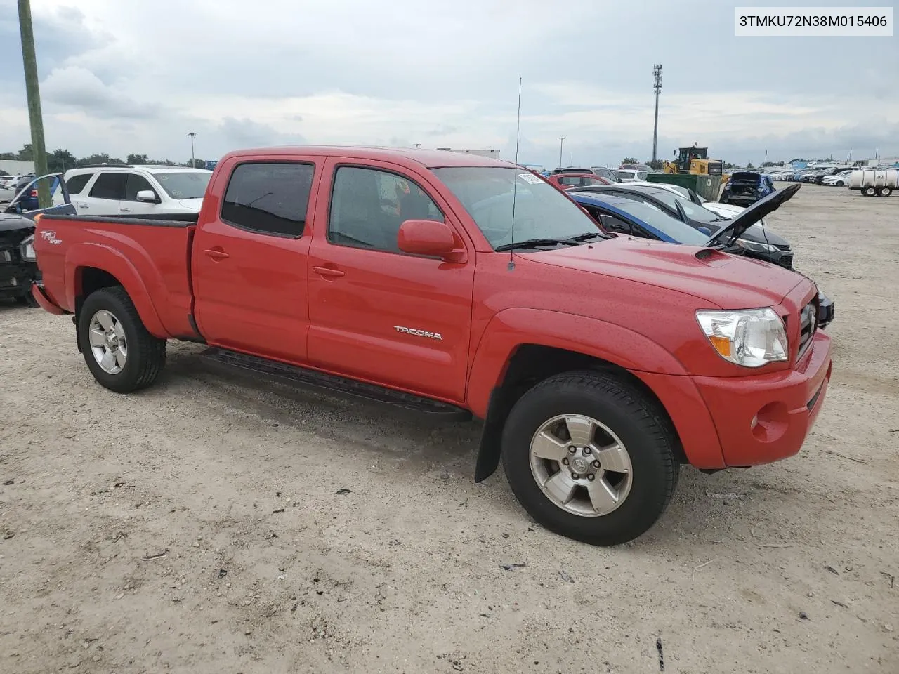 2008 Toyota Tacoma Double Cab Prerunner Long Bed VIN: 3TMKU72N38M015406 Lot: 71247094