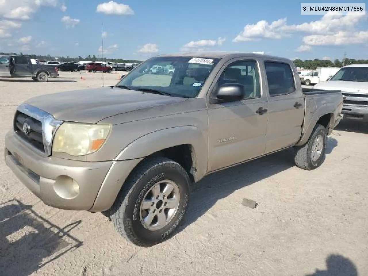 3TMLU42N88M017686 2008 Toyota Tacoma Double Cab