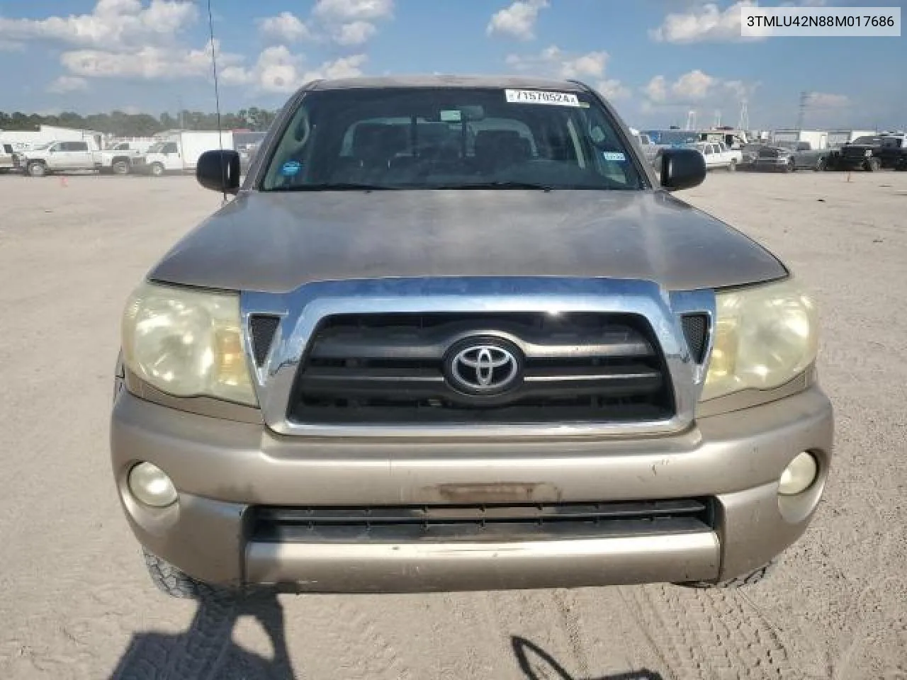 3TMLU42N88M017686 2008 Toyota Tacoma Double Cab