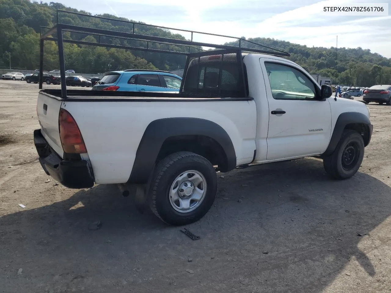 2008 Toyota Tacoma VIN: 5TEPX42N78Z561706 Lot: 71705814