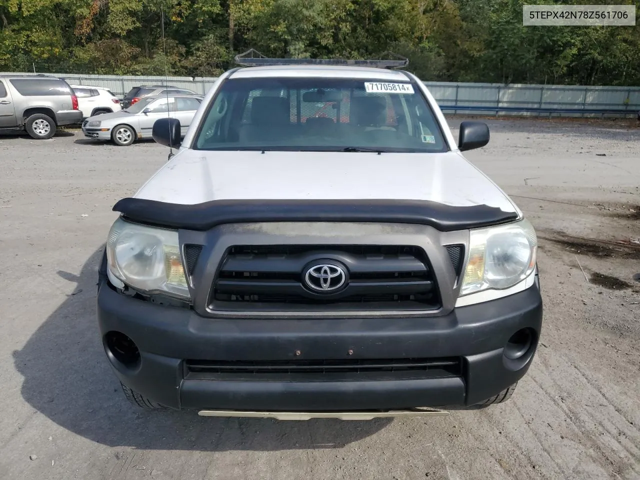 2008 Toyota Tacoma VIN: 5TEPX42N78Z561706 Lot: 71705814