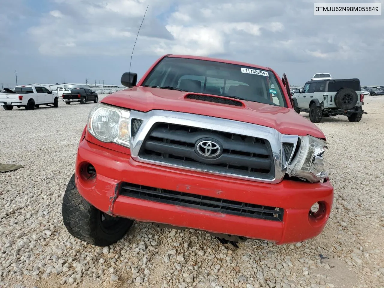 2008 Toyota Tacoma Double Cab Prerunner VIN: 3TMJU62N98M055849 Lot: 71738254