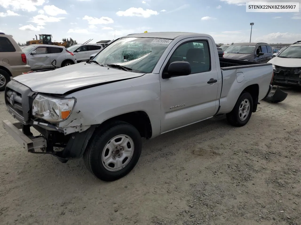 2008 Toyota Tacoma VIN: 5TENX22NX8Z565907 Lot: 71829364