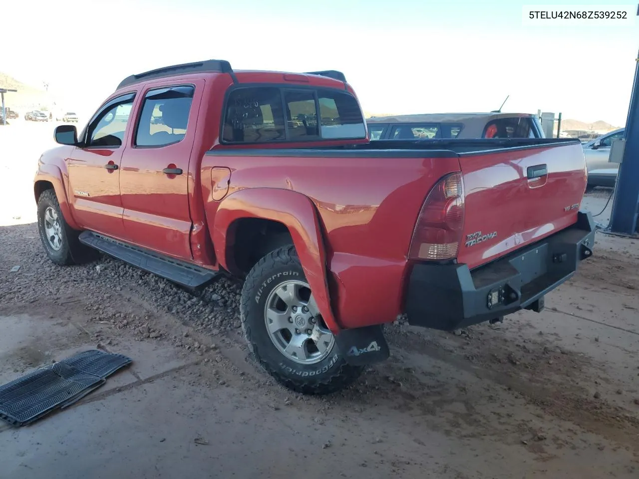 2008 Toyota Tacoma Double Cab VIN: 5TELU42N68Z539252 Lot: 71983324