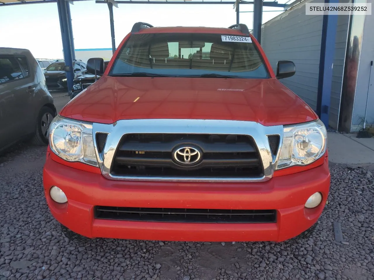 2008 Toyota Tacoma Double Cab VIN: 5TELU42N68Z539252 Lot: 71983324