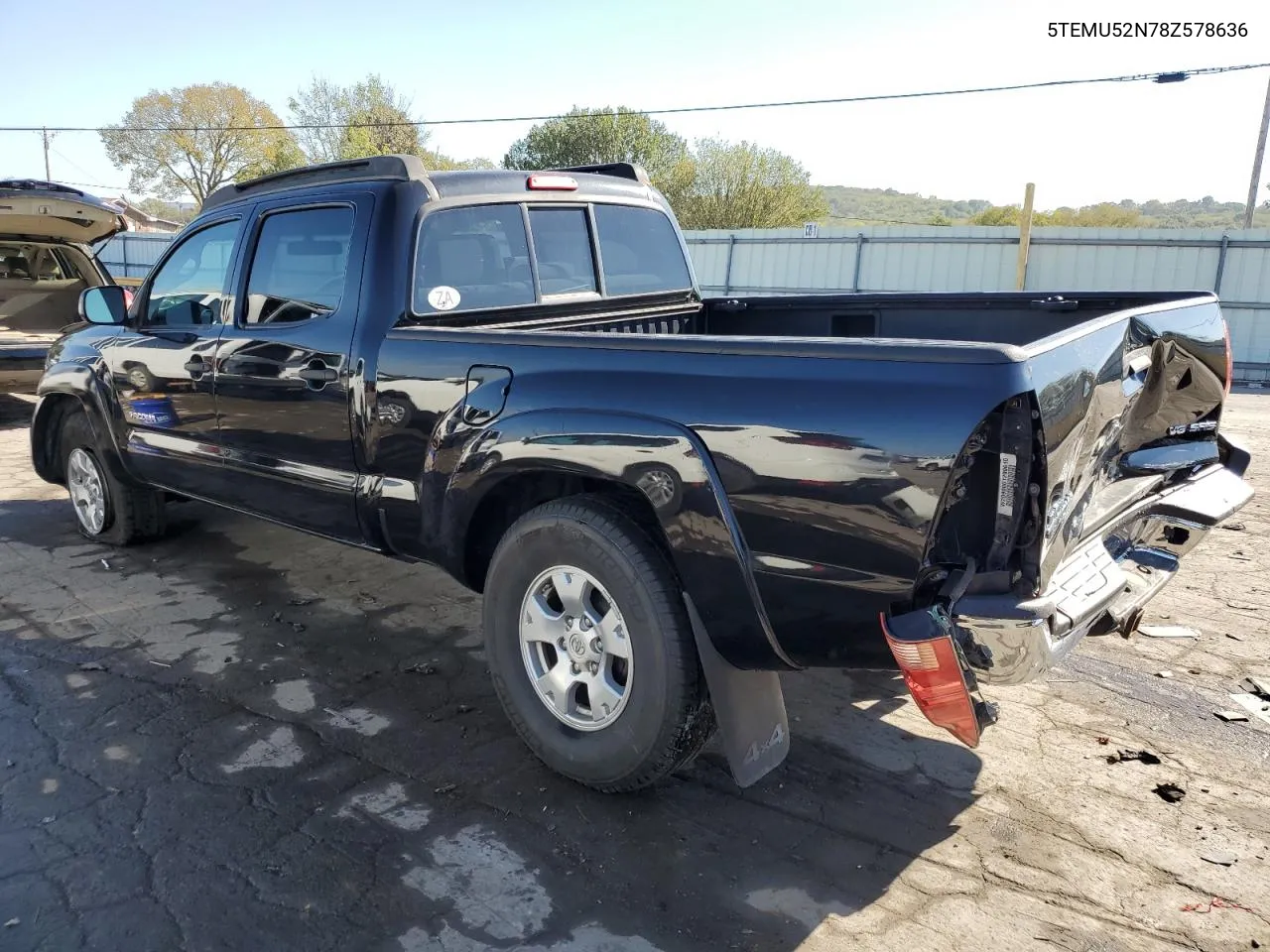 2008 Toyota Tacoma Double Cab Long Bed VIN: 5TEMU52N78Z578636 Lot: 72410334