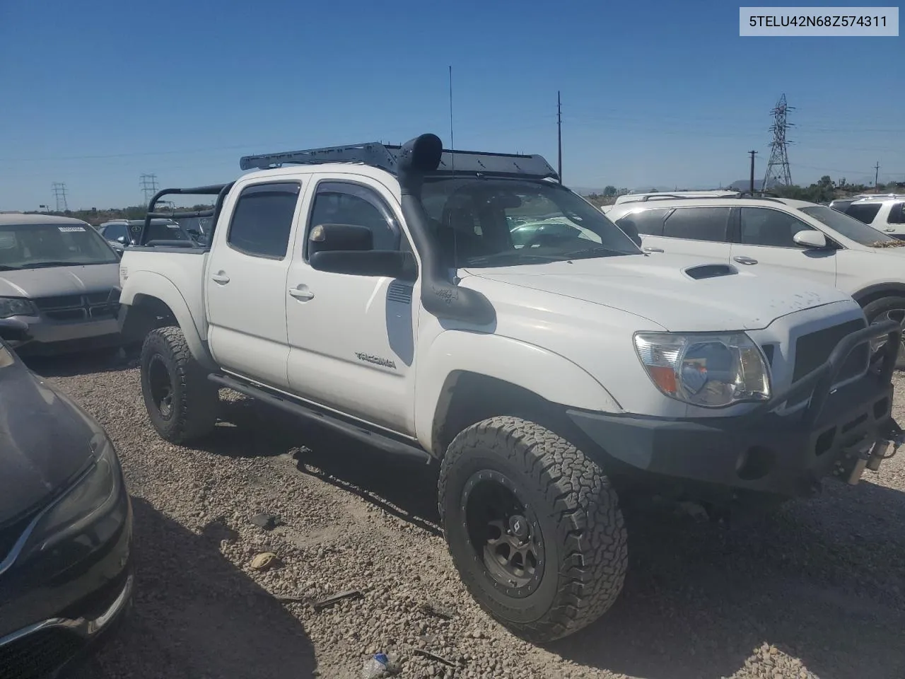 5TELU42N68Z574311 2008 Toyota Tacoma Double Cab