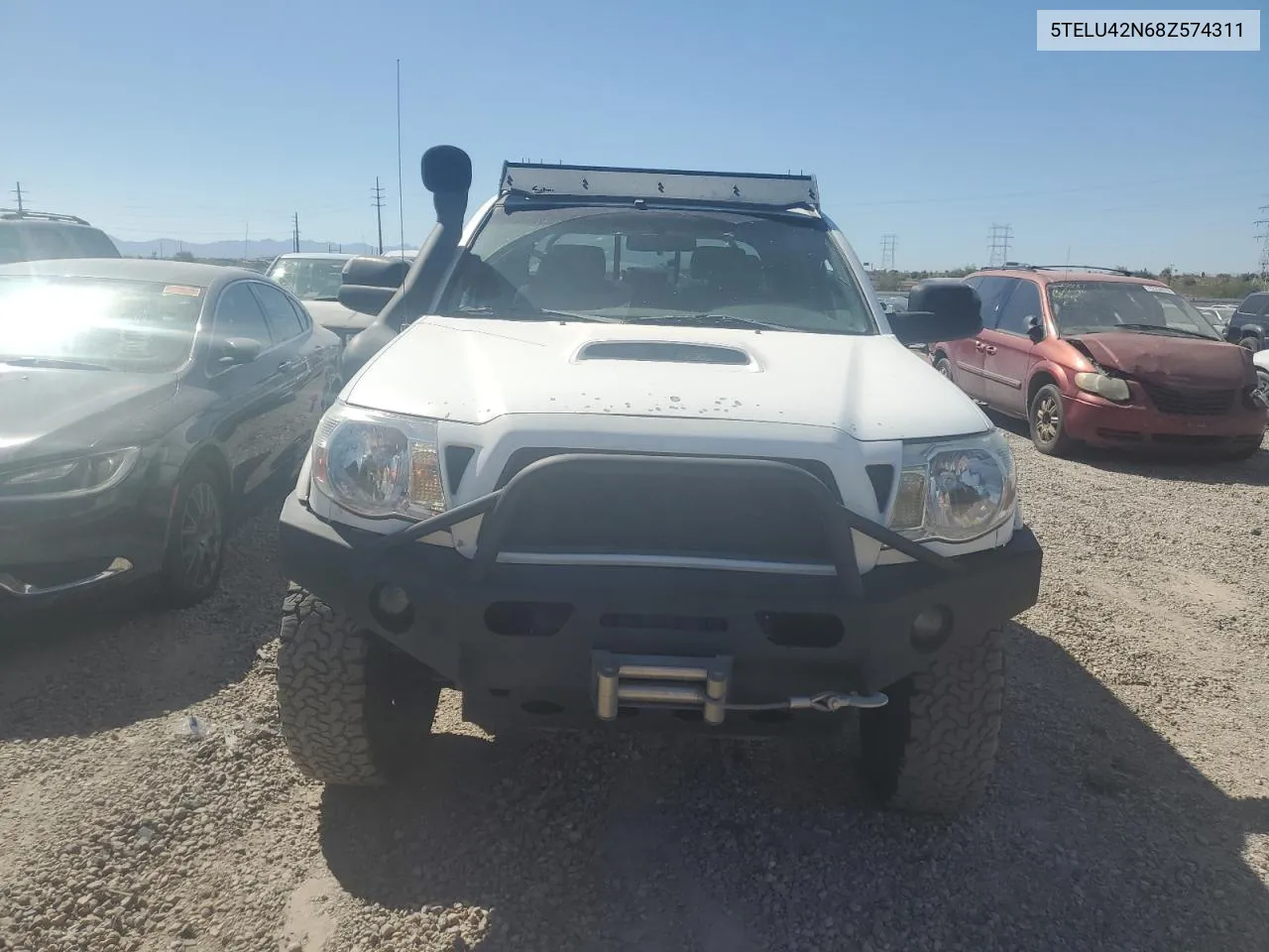 2008 Toyota Tacoma Double Cab VIN: 5TELU42N68Z574311 Lot: 72472954