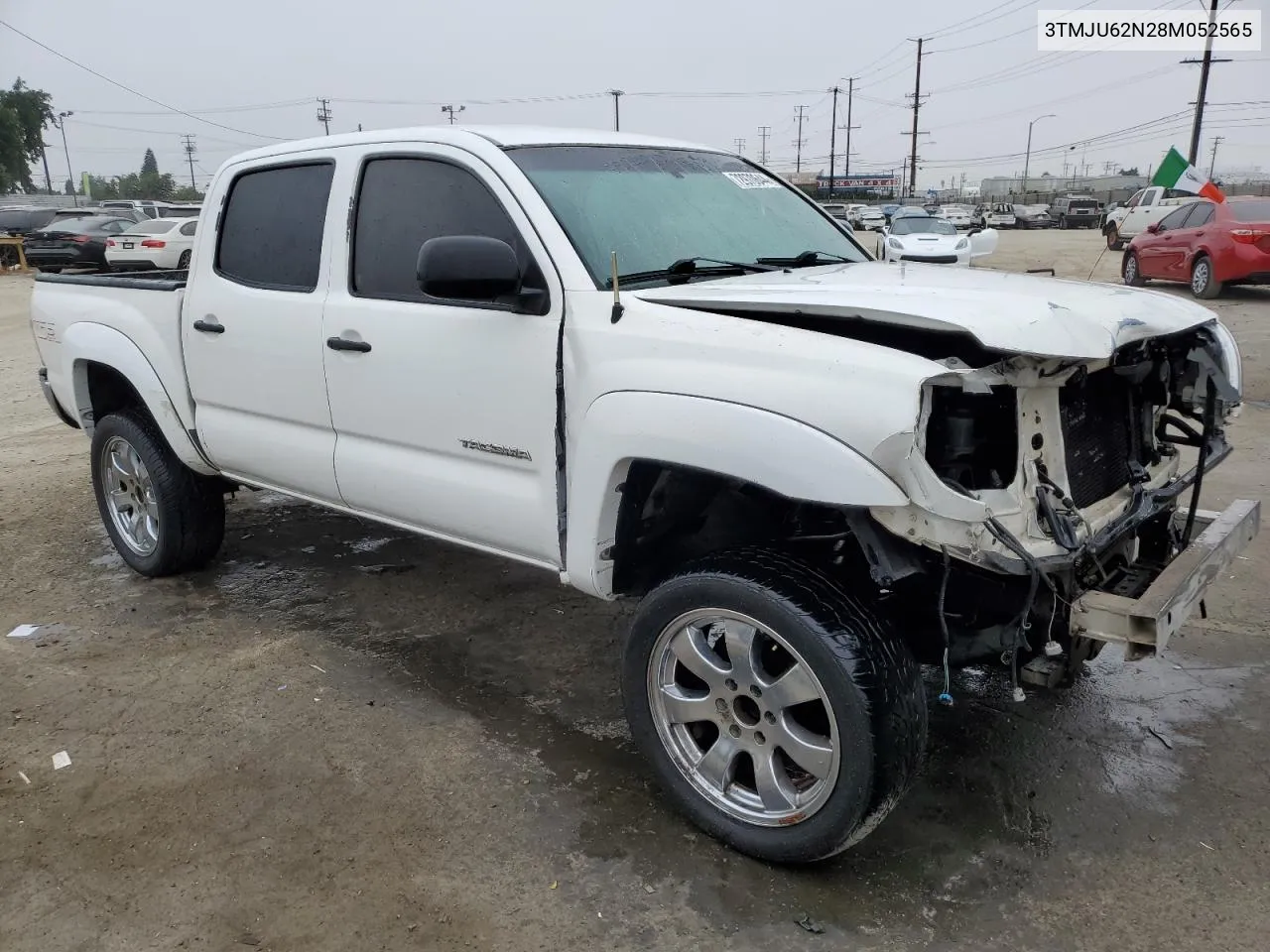 2008 Toyota Tacoma Double Cab Prerunner VIN: 3TMJU62N28M052565 Lot: 72970644