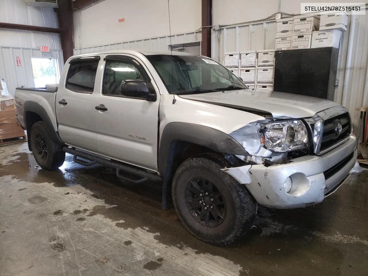 2008 Toyota Tacoma Double Cab VIN: 5TELU42N78Z516451 Lot: 73085164