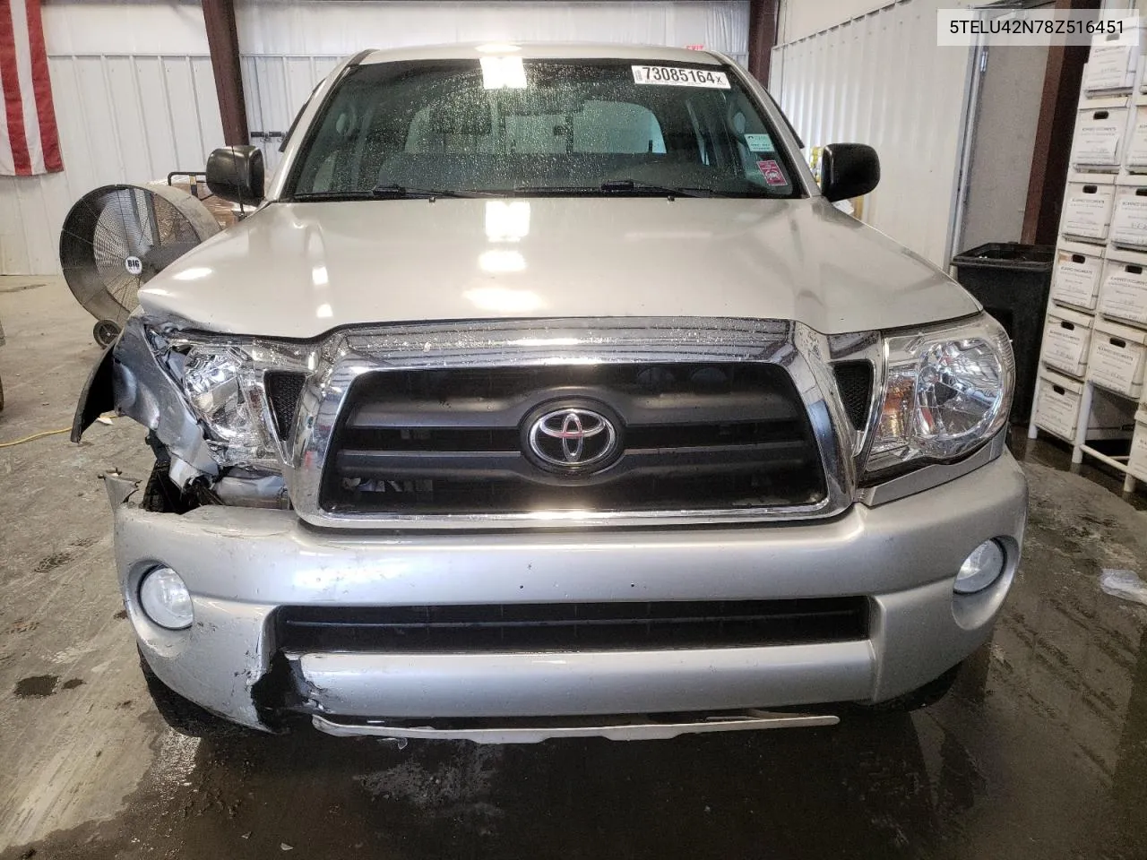 2008 Toyota Tacoma Double Cab VIN: 5TELU42N78Z516451 Lot: 73085164