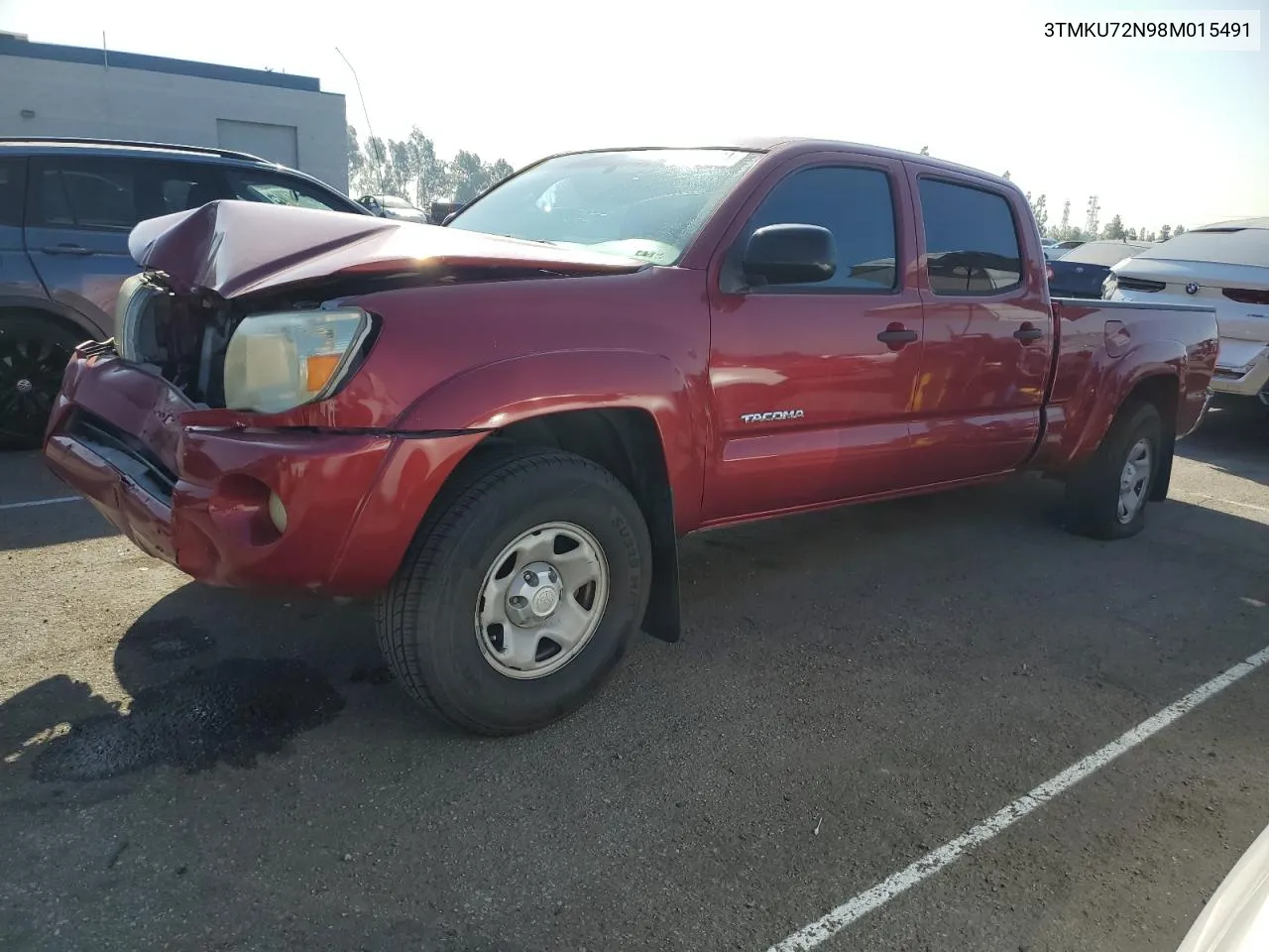 2008 Toyota Tacoma Double Cab Prerunner Long Bed VIN: 3TMKU72N98M015491 Lot: 73225924