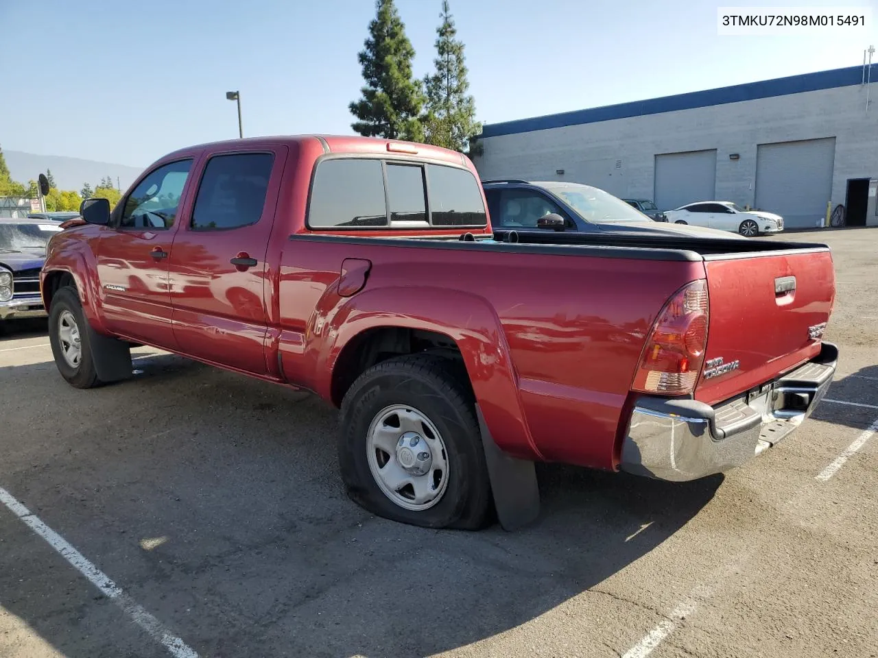 2008 Toyota Tacoma Double Cab Prerunner Long Bed VIN: 3TMKU72N98M015491 Lot: 73225924