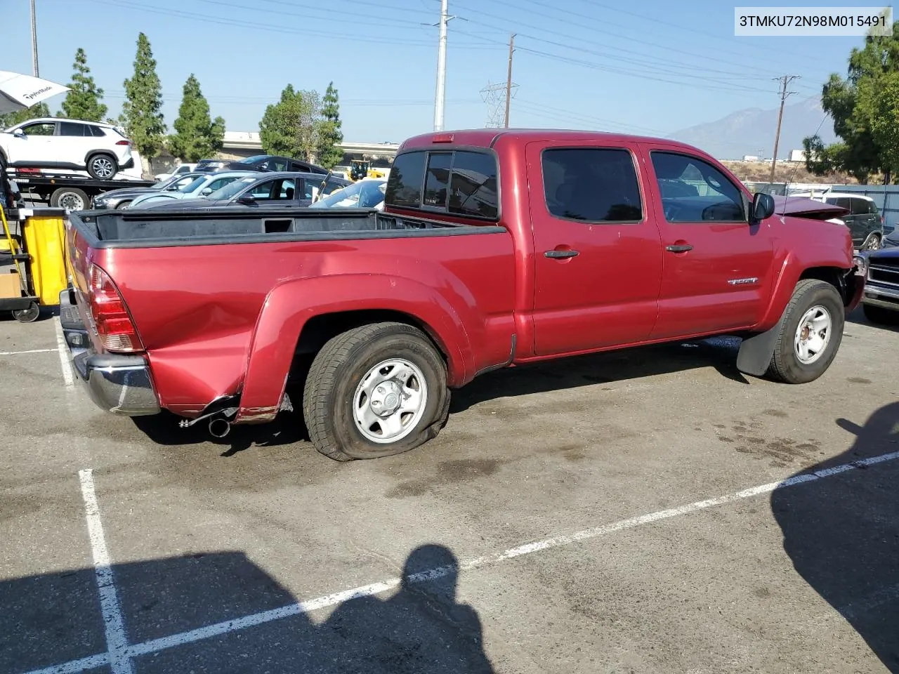 2008 Toyota Tacoma Double Cab Prerunner Long Bed VIN: 3TMKU72N98M015491 Lot: 73225924