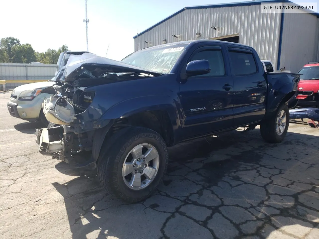 2008 Toyota Tacoma Double Cab VIN: 5TELU42N68Z492370 Lot: 73677584