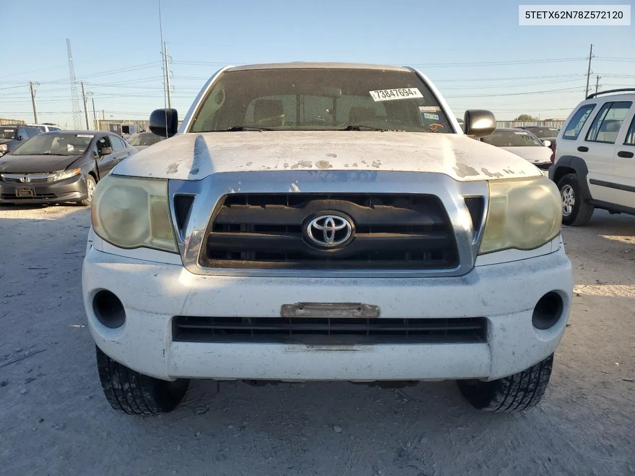 2008 Toyota Tacoma Prerunner Access Cab VIN: 5TETX62N78Z572120 Lot: 73847694