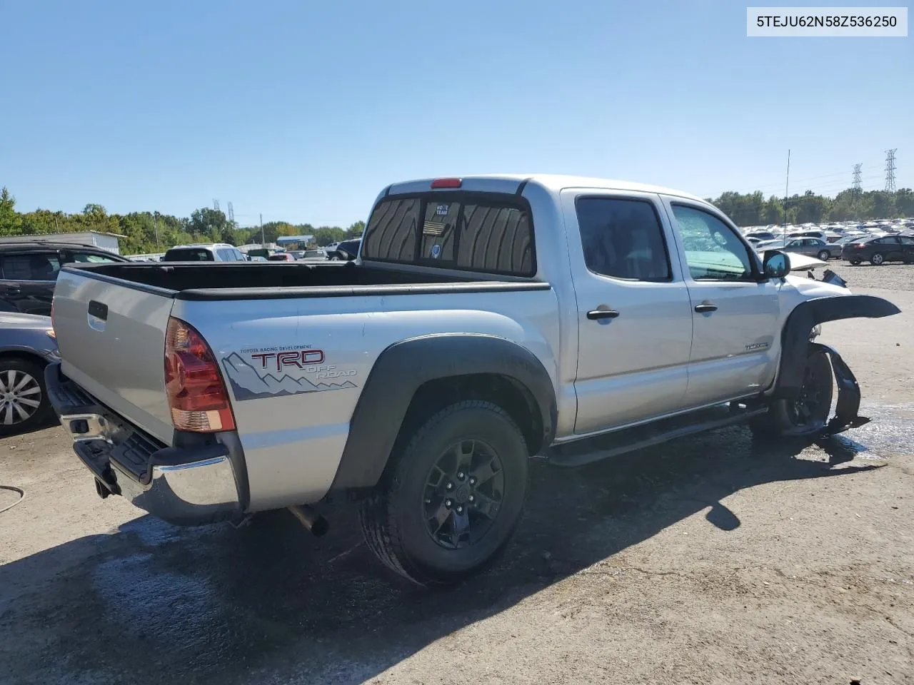 2008 Toyota Tacoma Double Cab Prerunner VIN: 5TEJU62N58Z536250 Lot: 74284114