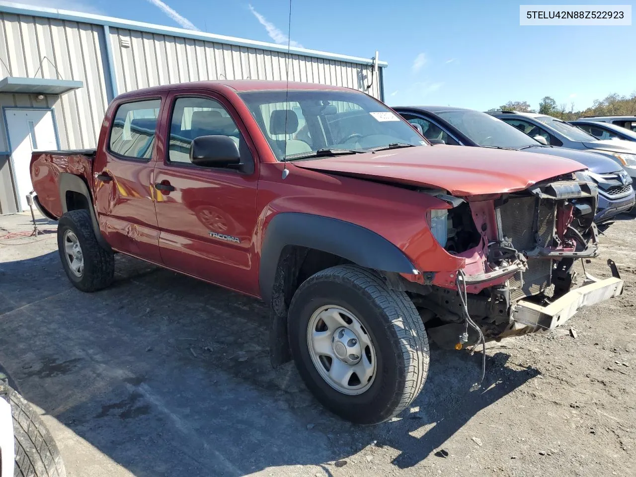 2008 Toyota Tacoma Double Cab VIN: 5TELU42N88Z522923 Lot: 74305124