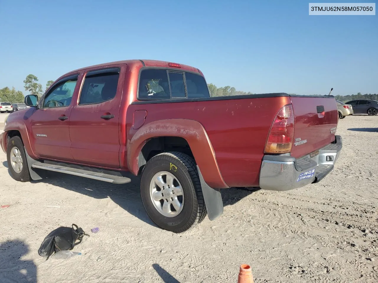 2008 Toyota Tacoma Double Cab Prerunner VIN: 3TMJU62N58M057050 Lot: 74387194