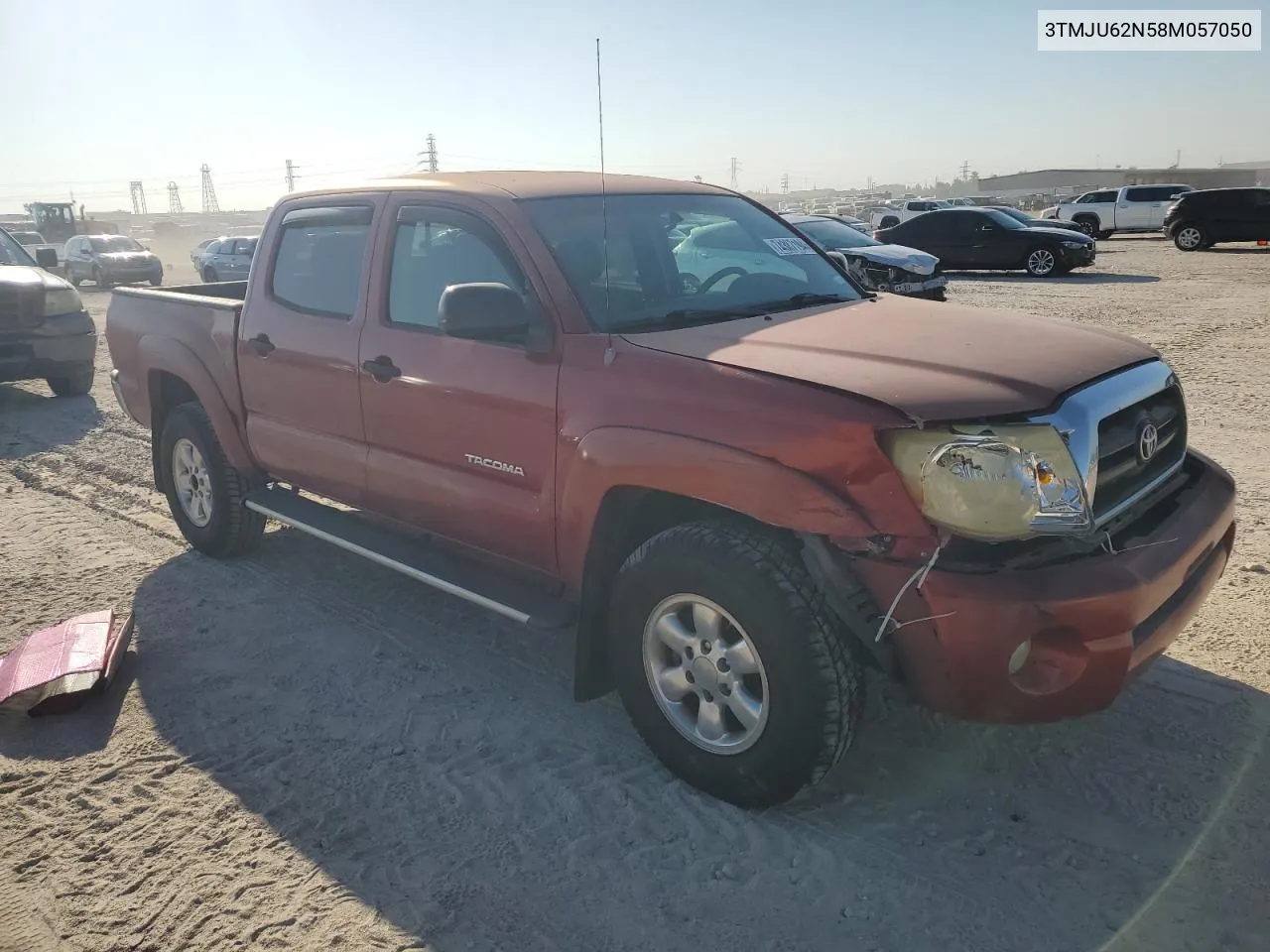 2008 Toyota Tacoma Double Cab Prerunner VIN: 3TMJU62N58M057050 Lot: 74387194