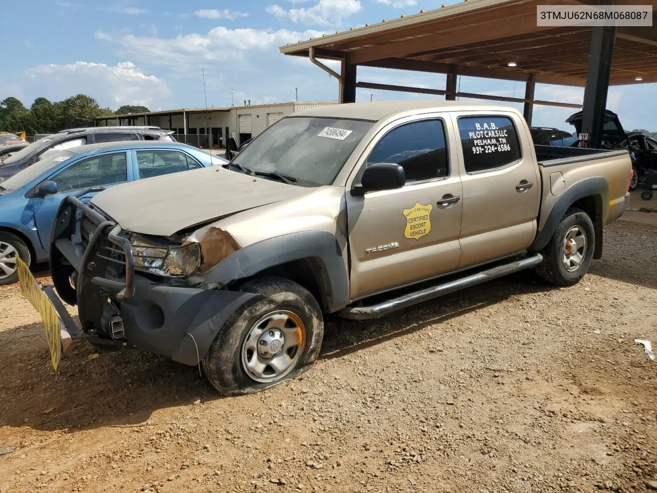 2008 Toyota Tacoma Double Cab Prerunner VIN: 3TMJU62N68M068087 Lot: 74586494