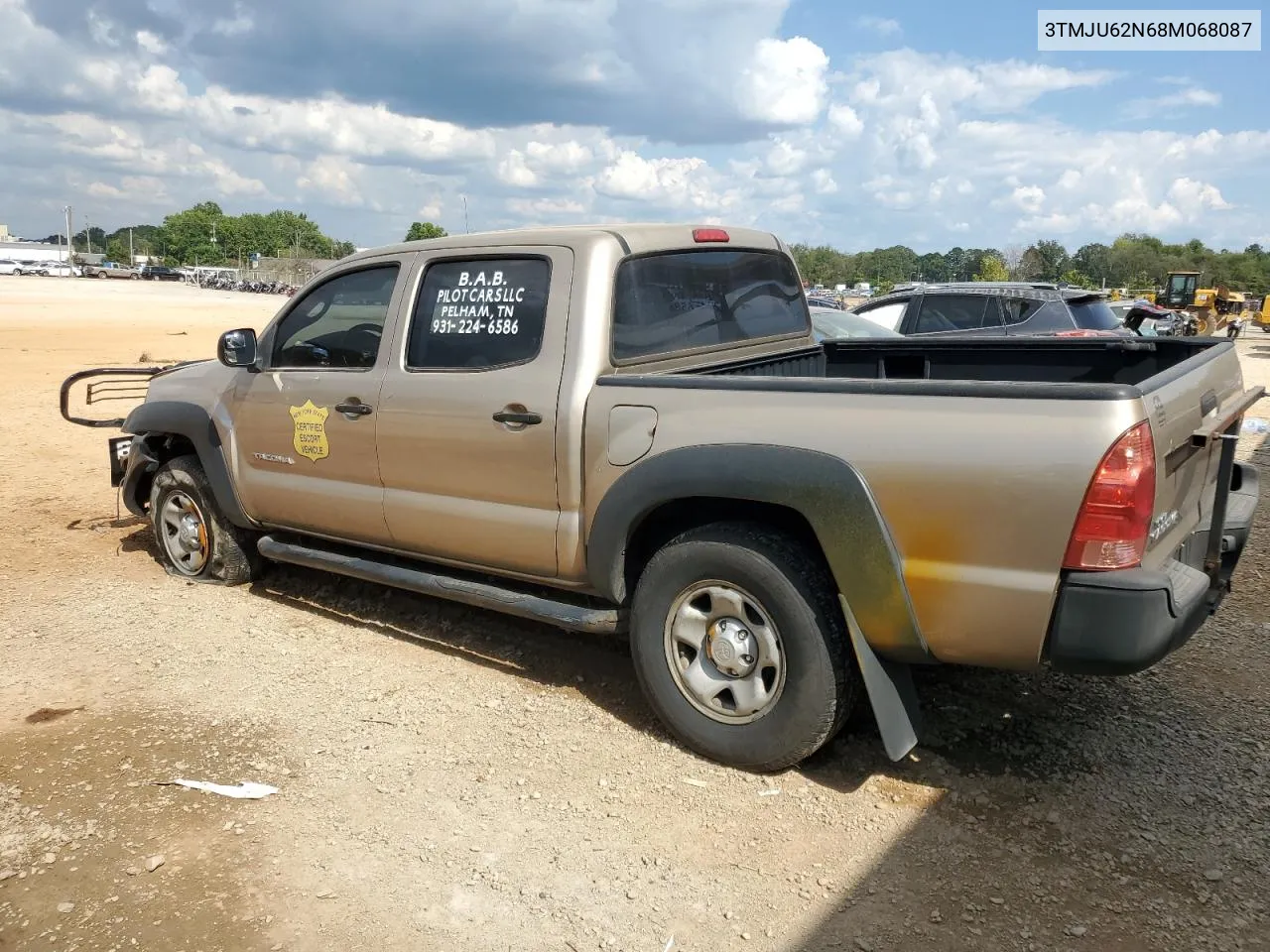 2008 Toyota Tacoma Double Cab Prerunner VIN: 3TMJU62N68M068087 Lot: 74586494