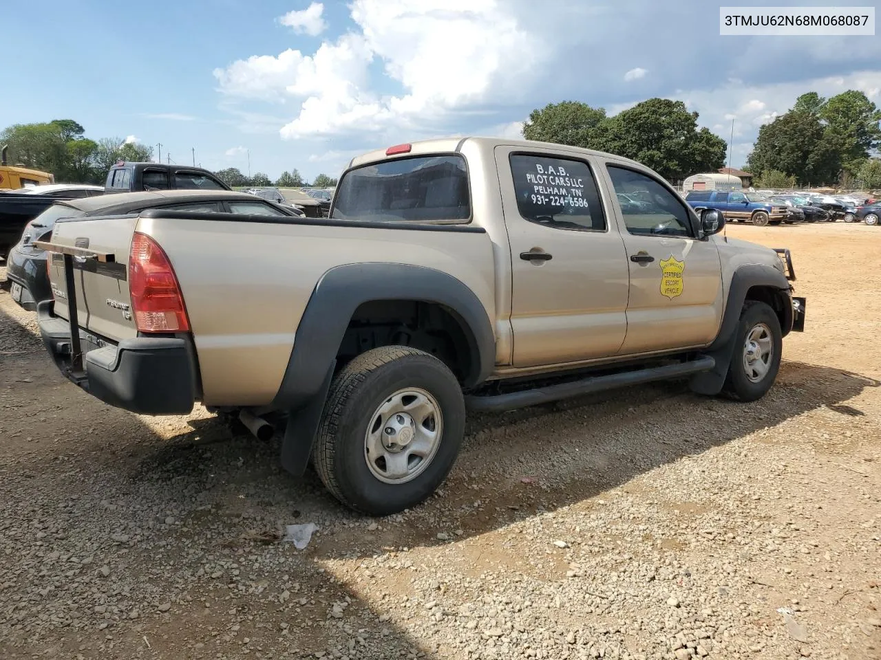 2008 Toyota Tacoma Double Cab Prerunner VIN: 3TMJU62N68M068087 Lot: 74586494