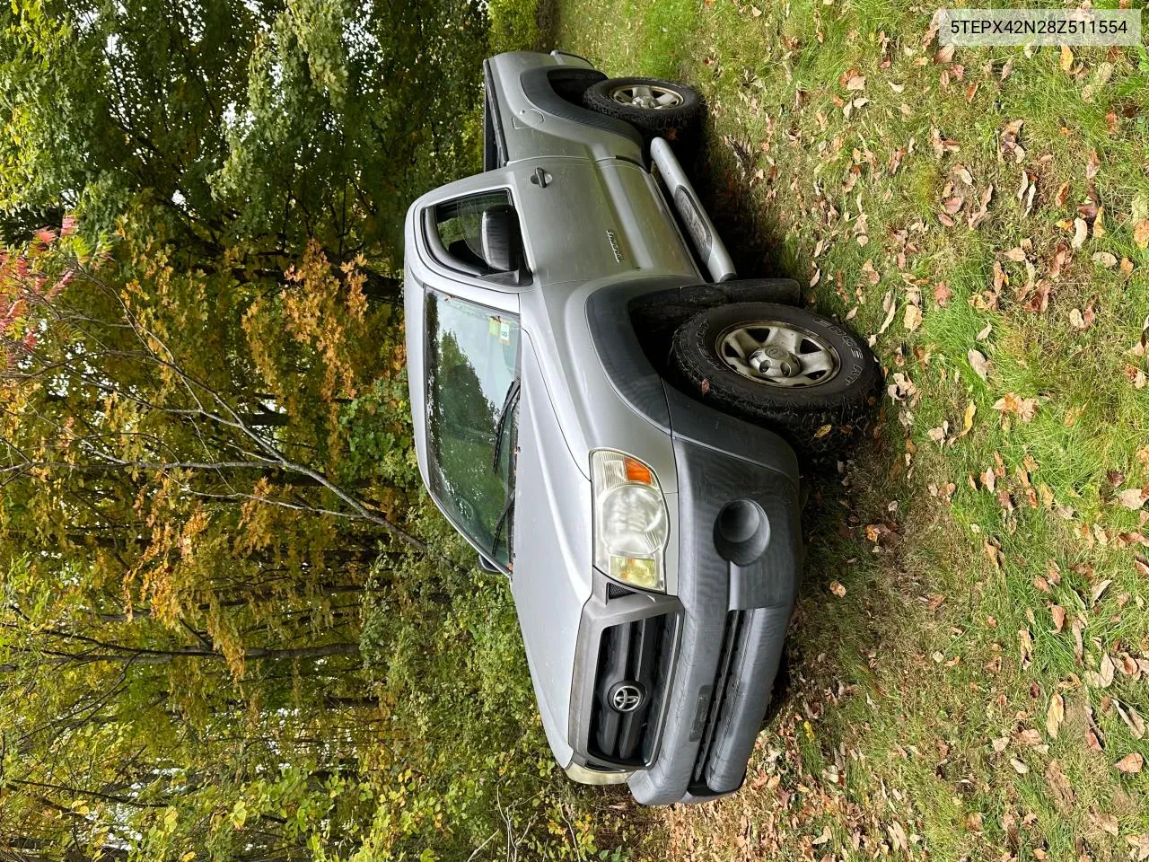 2008 Toyota Tacoma VIN: 5TEPX42N28Z511554 Lot: 74763334