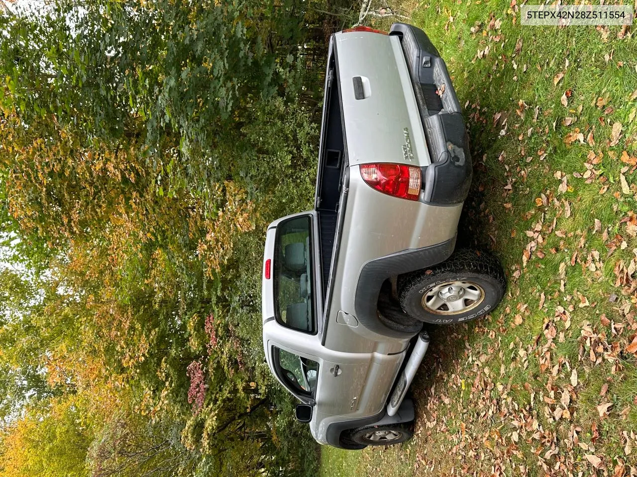 2008 Toyota Tacoma VIN: 5TEPX42N28Z511554 Lot: 74763334