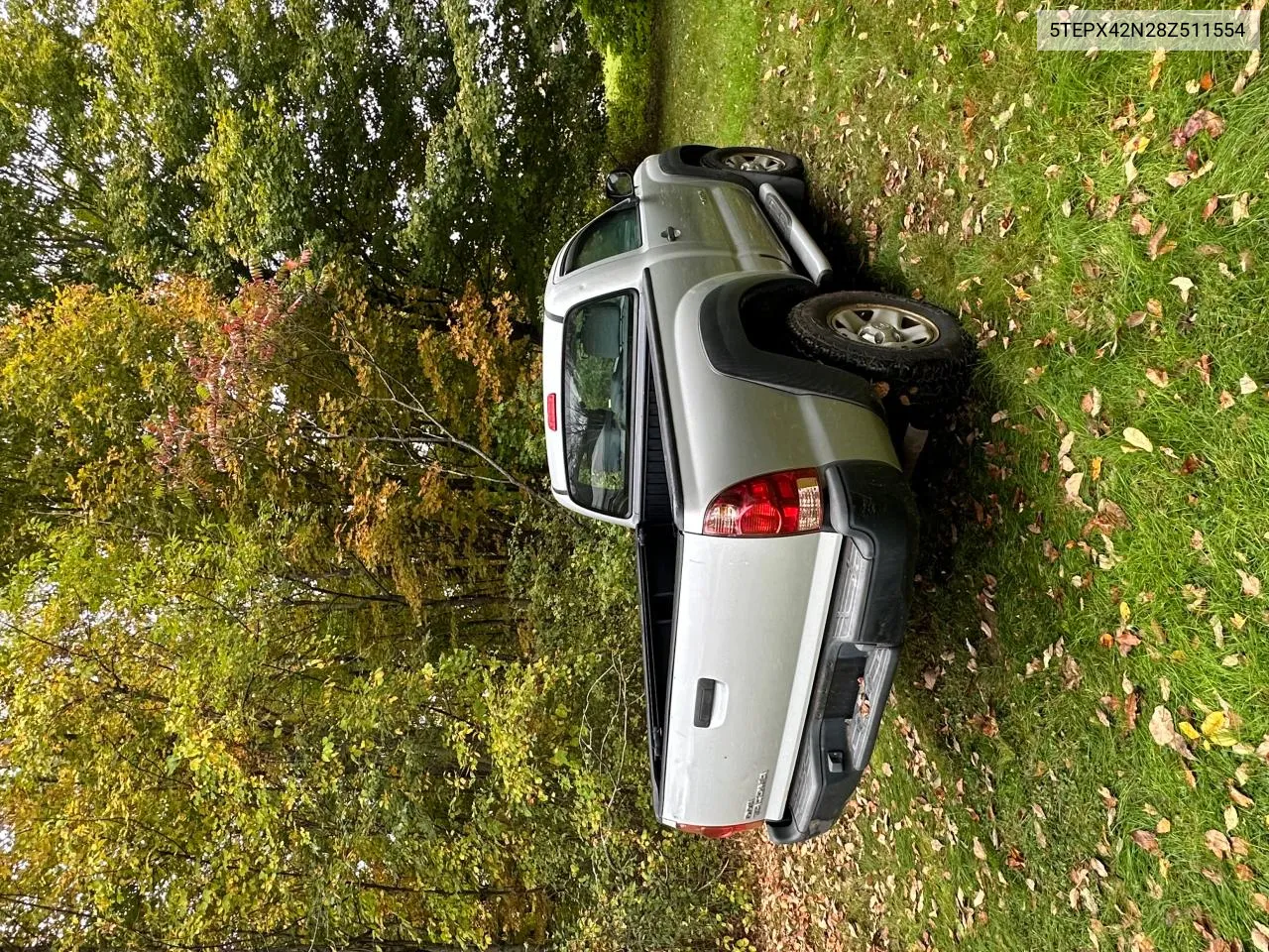 2008 Toyota Tacoma VIN: 5TEPX42N28Z511554 Lot: 74763334