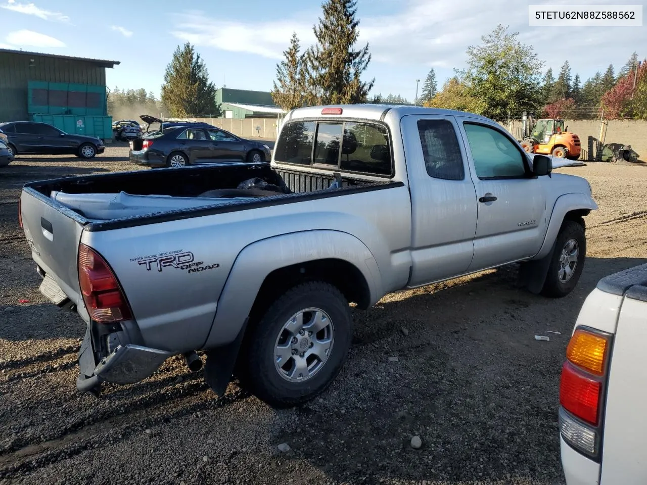 2008 Toyota Tacoma Prerunner Access Cab VIN: 5TETU62N88Z588562 Lot: 75878534