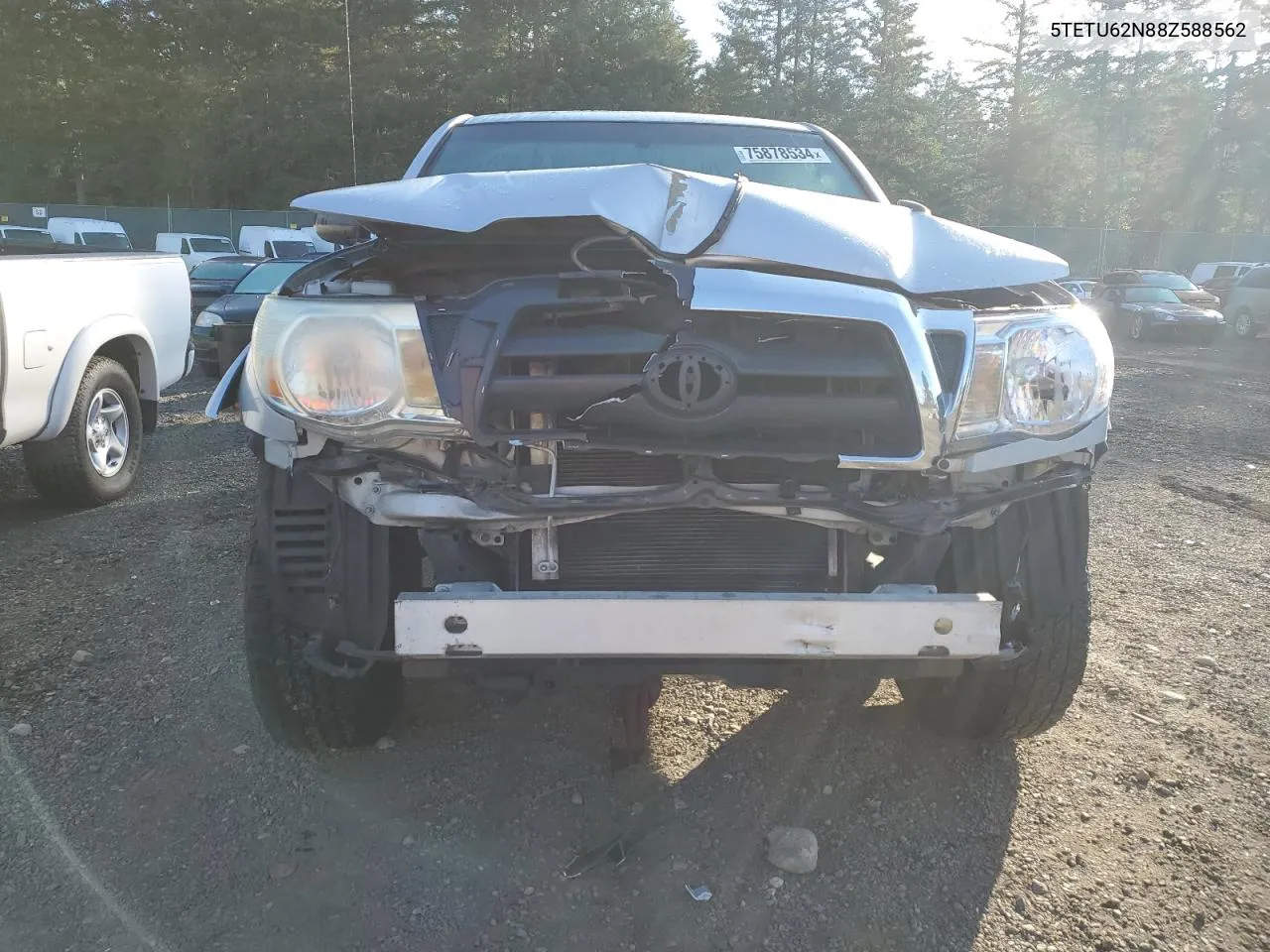 2008 Toyota Tacoma Prerunner Access Cab VIN: 5TETU62N88Z588562 Lot: 75878534