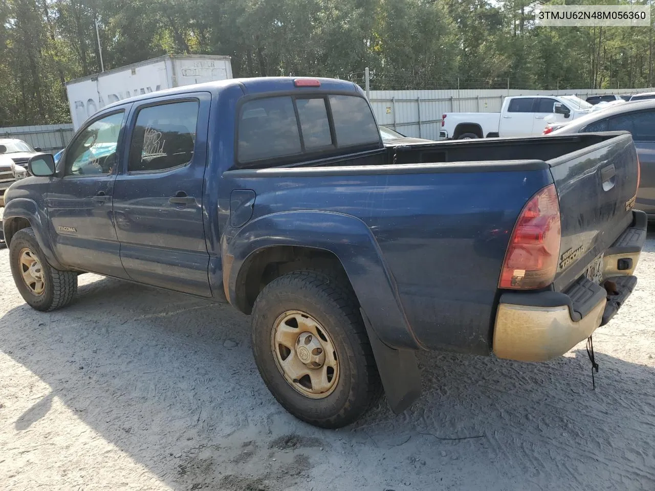 2008 Toyota Tacoma Double Cab Prerunner VIN: 3TMJU62N48M056360 Lot: 75987484