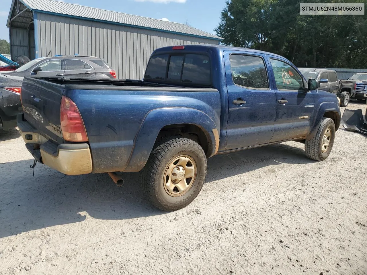 2008 Toyota Tacoma Double Cab Prerunner VIN: 3TMJU62N48M056360 Lot: 75987484