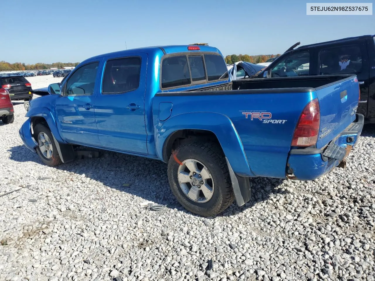 2008 Toyota Tacoma Double Cab Prerunner VIN: 5TEJU62N98Z537675 Lot: 76351774