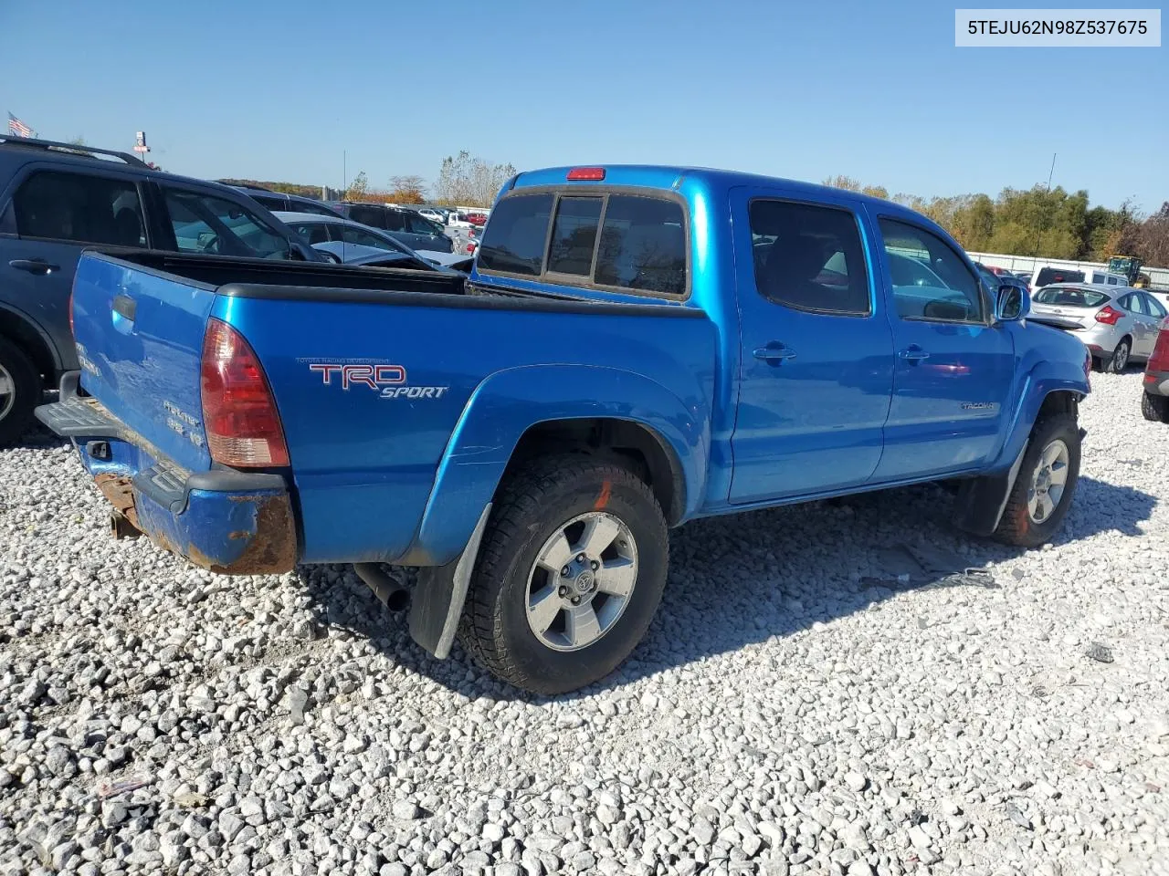 2008 Toyota Tacoma Double Cab Prerunner VIN: 5TEJU62N98Z537675 Lot: 76351774