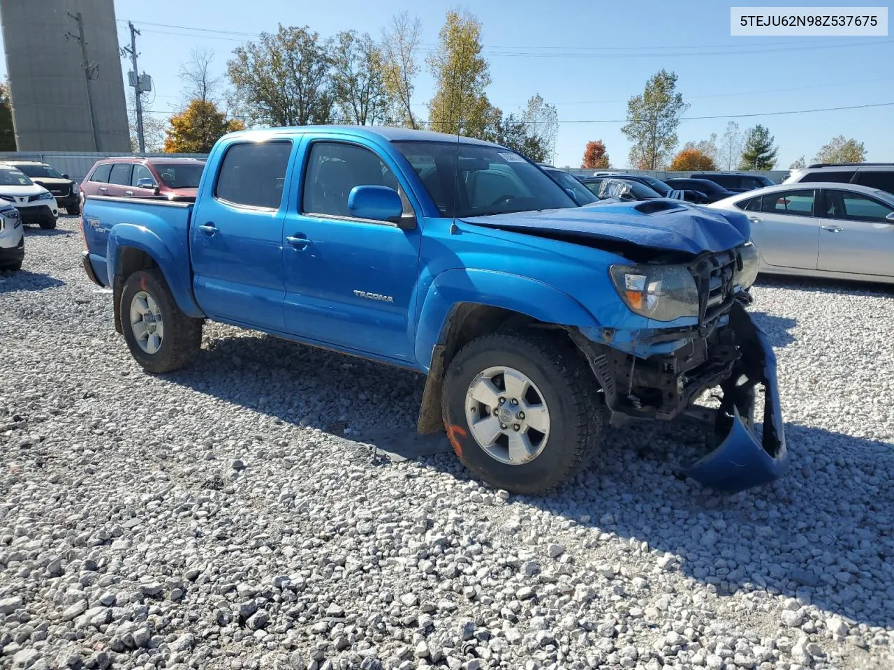 2008 Toyota Tacoma Double Cab Prerunner VIN: 5TEJU62N98Z537675 Lot: 76351774