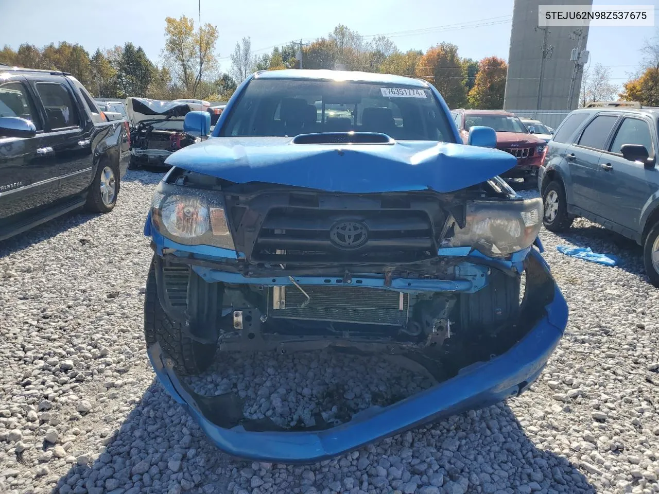 2008 Toyota Tacoma Double Cab Prerunner VIN: 5TEJU62N98Z537675 Lot: 76351774