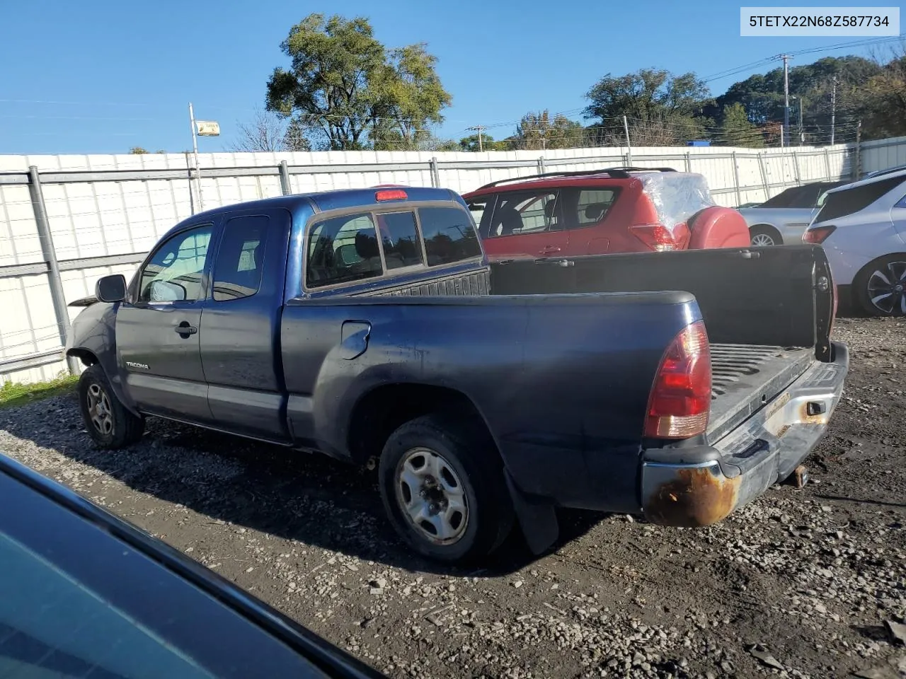 5TETX22N68Z587734 2008 Toyota Tacoma Access Cab