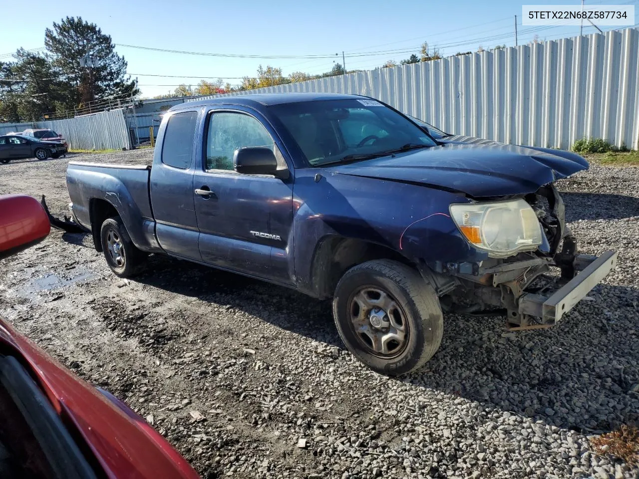 5TETX22N68Z587734 2008 Toyota Tacoma Access Cab