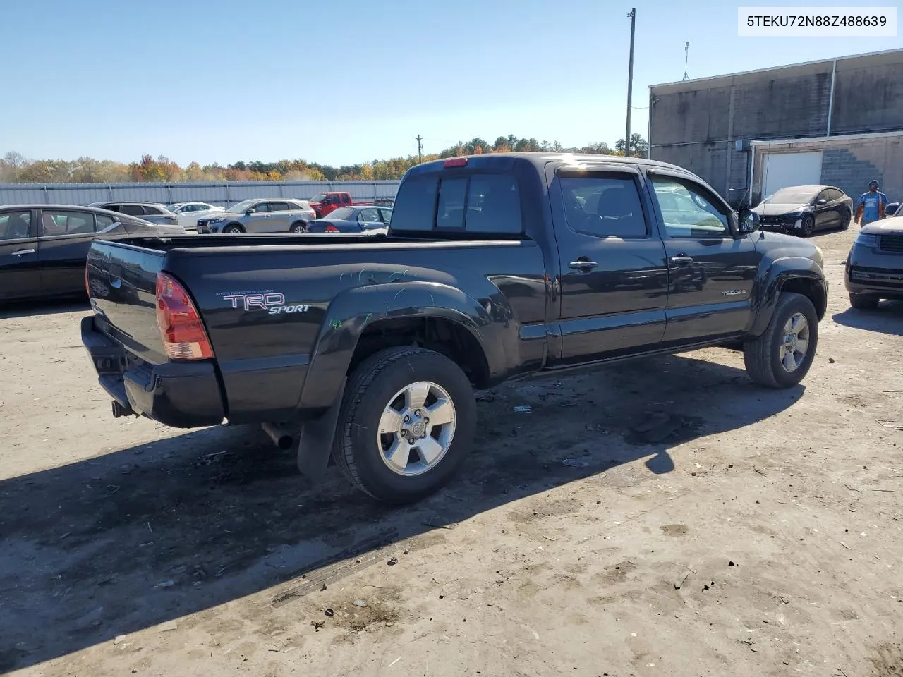 2008 Toyota Tacoma Double Cab Prerunner Long Bed VIN: 5TEKU72N88Z488639 Lot: 76523624