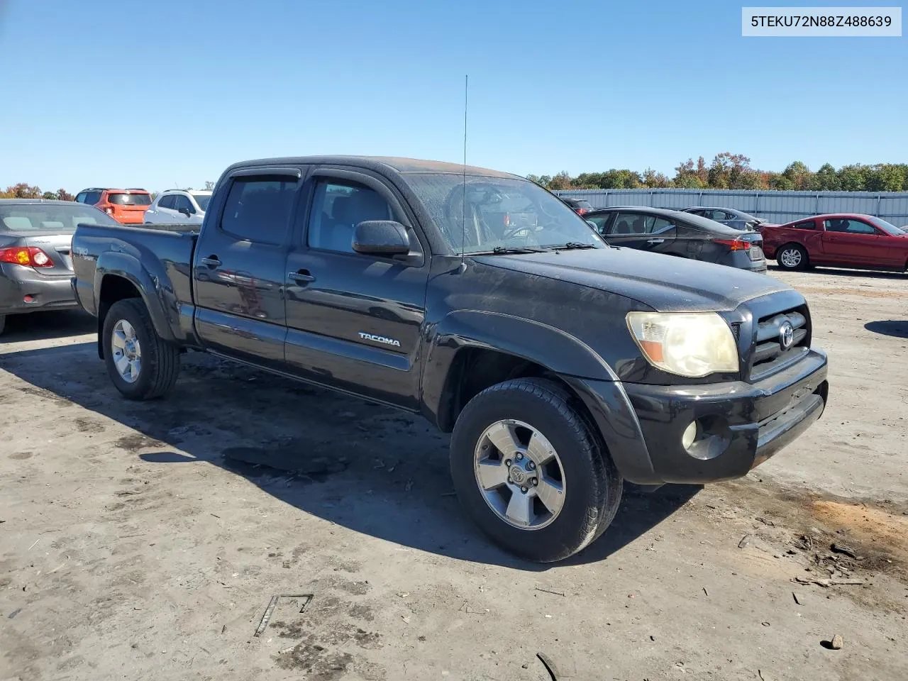 2008 Toyota Tacoma Double Cab Prerunner Long Bed VIN: 5TEKU72N88Z488639 Lot: 76523624