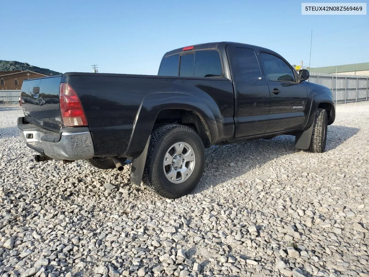 2008 Toyota Tacoma Access Cab VIN: 5TEUX42N08Z569469 Lot: 76531594