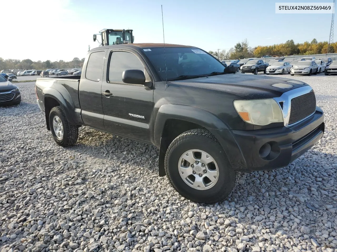 2008 Toyota Tacoma Access Cab VIN: 5TEUX42N08Z569469 Lot: 76531594