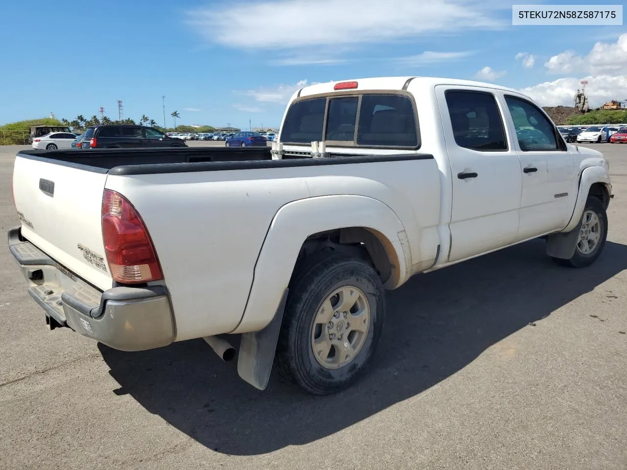 2008 Toyota Tacoma Double Cab Prerunner Long Bed VIN: 5TEKU72N58Z587175 Lot: 76619084