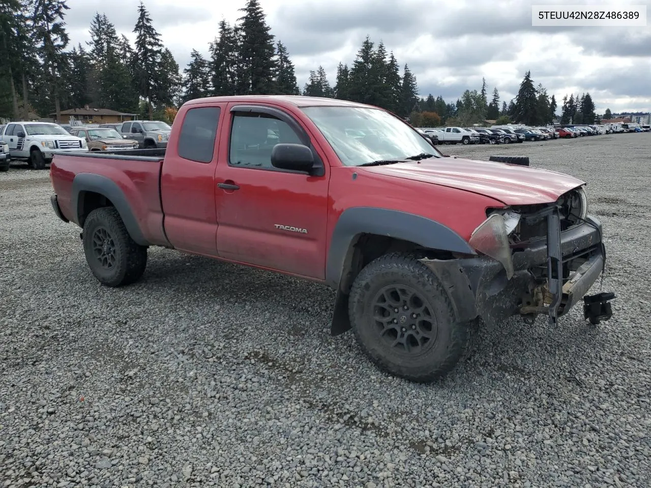 2008 Toyota Tacoma Access Cab VIN: 5TEUU42N28Z486389 Lot: 77141204