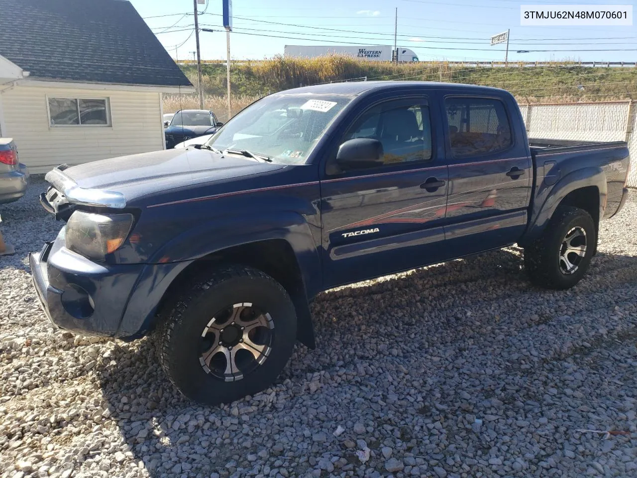 2008 Toyota Tacoma Double Cab Prerunner VIN: 3TMJU62N48M070601 Lot: 77830924