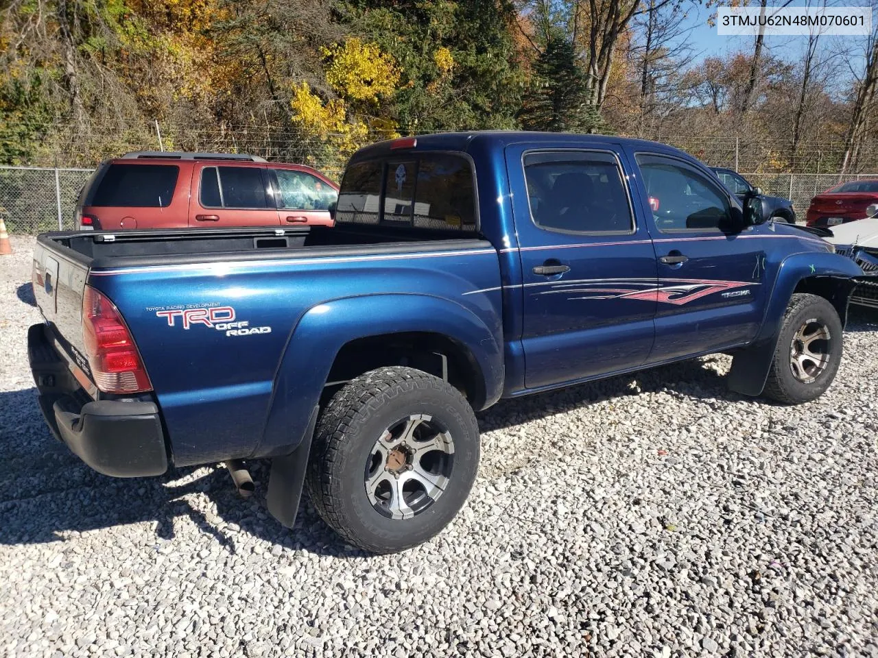 2008 Toyota Tacoma Double Cab Prerunner VIN: 3TMJU62N48M070601 Lot: 77830924