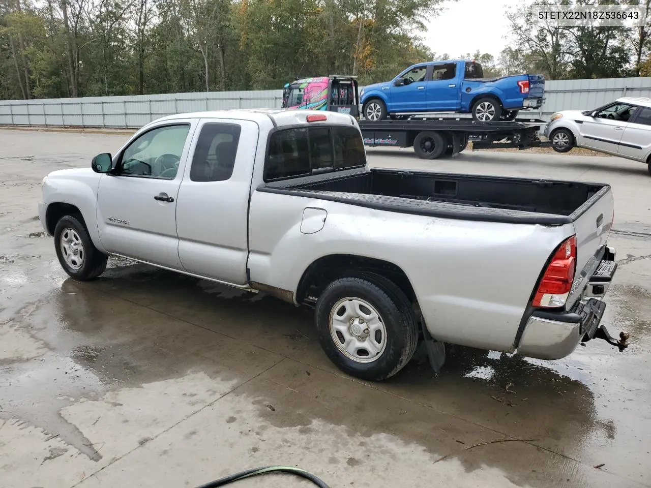 2008 Toyota Tacoma Access Cab VIN: 5TETX22N18Z536643 Lot: 77998774